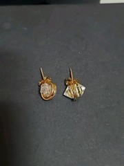 Vintage 1/20 14K Gold Filled Stud Earrings Classic Elegant Timeless Estate Jewel