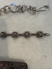 Sterling Silver .925 Jewlery Lot Of (4) Necklace And Pins 60 grams