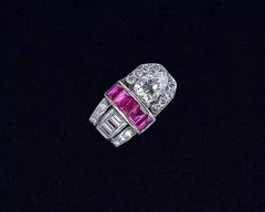 Stunning Art Deco Style Emerald Cut Lab Created Diamond 925 Silver Ring For Her