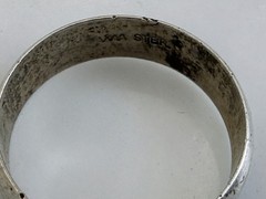 Vintage 60s Wheeler Mfg Simple Sterling Silver Band Ring Size 8.5
