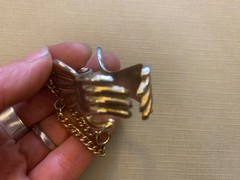 Vintage Hands Sweater Clip, 1940’s 1950’s Scarf Clip