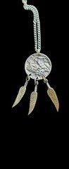 Vintage Silver Indian Head Nickel Pendant Necklace
