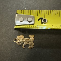 14k GF Gold Filled Charm Tiger No Solid Gold
