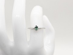 $4650 Tiffany & Co .39ct Natural Alexandrite Platinum Wedding Ring
