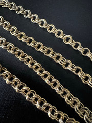 Vintage, Gold Plated, Double Links, over 20” Length Unisex Chain.