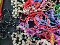 Bead Necklace Costume Parade Mardi Gras Party Various Colors & Length Vintage