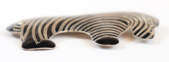 VTG Sterling Silver S 925 Zebra Pin Brooch Black Cloisonné Enamel Animal Africa