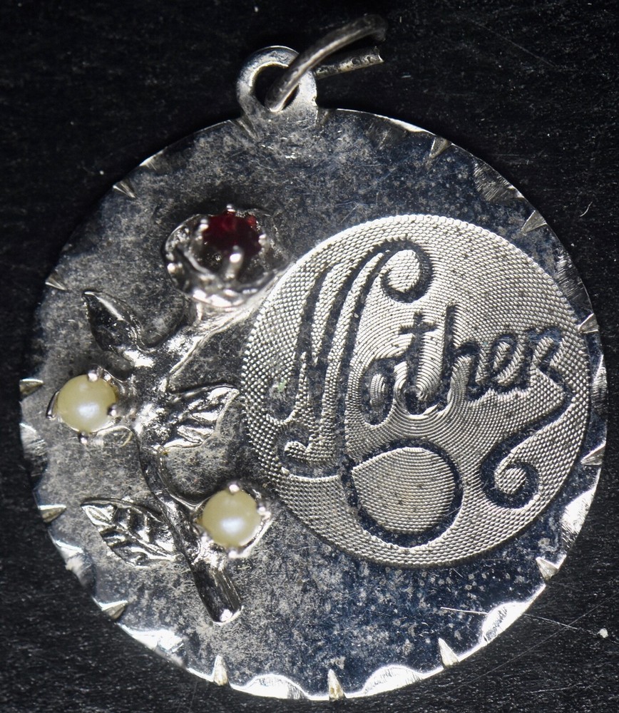 Vintage Sterling Silver- Mother With A Rose Mother’s Day Charm