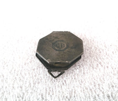 Antique Locked Pendant Sterling Silver Octagon Shaped Engine Art Deco for Repair