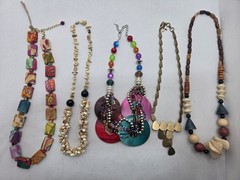​HUGE 38 pc Jewelry LUCKY BRAND Wood Bead Vintage To Now LOT Necklaces Bracelets
