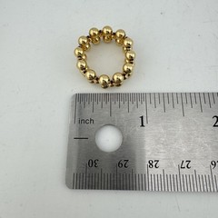 Vintage 14 Karat Yellow Gold Stretchy Bead Ring One Size Fits Most