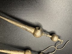 Vintage Bali Sterling Silver 925 Tribal Long Drop Dangle Filigree Earrings