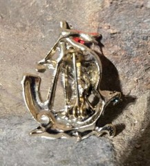 Brooch Pin Vintage Enamel Metal Ship Brooch Pin Pirates Vikings