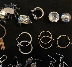 Vintage 21 PC. Earring Job LOT! 7-Clip-ons, 13-Pierced, 1-Pendant!
