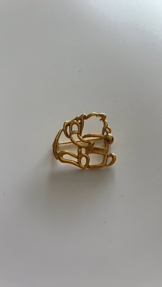 Vintage Lanvin Gold-Tone Brooch BR31