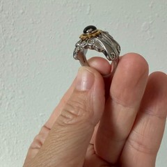 Stainless Steel Two Tone Nativity Stone Ring Michael Anthony Size 7