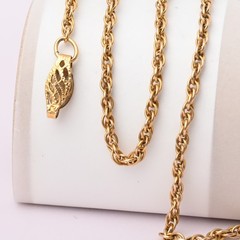 Vintage Art Deco 1930s Yellow Gold Filled Rope Chain 18″ 2.5mm Necklace