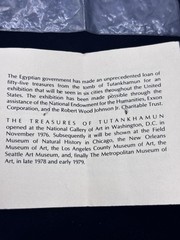 Vintage 1976 MMA Egyptian Revival King Tut Gold Tone Cartouche Pendant