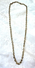 VTG brutalist chunky chain glass 70s 80s gold Necklaces STACK Lot -1 signed Avon
