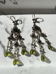 Vintage Liz Palacios Matching Fairycore Boho Necklace And Earrings Set