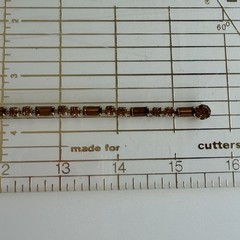 Weiss 15″ Choker Necklace Gold Amber Brown Color Crystal Rhinestone Vintage