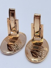 Vintage Swank Mid-Century Gold-tone Cufflinks and Tie Bar Set in Orininal Box