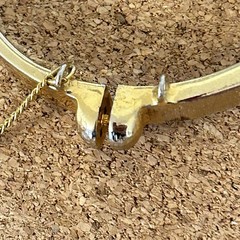 Hattie Carnegie Gold Tone Pave Rhinestone Hinged Bracelet + Clip On Earrings VTG