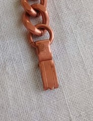 Vintage Solid Copper Bracelet 8″ Cuban Curb Link Weighty 50 Grams Hallmarked