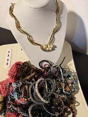 4-1/2 Pound Vintage To Now Mystery Jewelry Bag Lot Branded And Unbranded Used