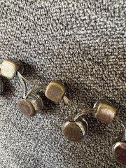 Vintage Rhinestone Necklace Choker Signed Gale Silver Tone 1950s 1960s Glows!
