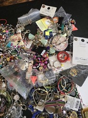15 lb NECKLACES BRACELETS EARRINGS Costume Jewelry Box Bulk Resale Holiday MIX