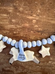 Flying Colors – Necklace – Rare – Ceramic White Sheep With Option For Sheep Pin