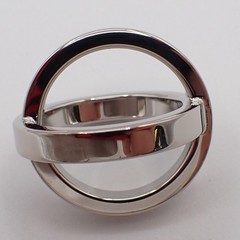 HERMES Baycrew’s Bijouterie Fantaisie Scarf Ring Silver Accessory 63RF743