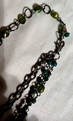 3 Strand Plastic Glass Metal VTG Beaded Necklace Lobster Clasp 19″, 21.5″, 23″