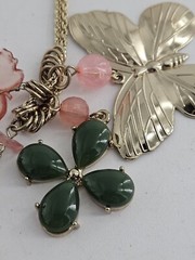 Vintage Estate Butterfly Birds Brooch Lot Rhinestones And Enamel Mixed Materials
