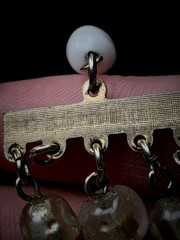 Vintage W Germany Milk Glass Faux Pearl Multi Strand Statement Necklace 90g…