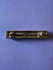 Vintage SAL Swarovski Faceted Lavender Crystal Brooch / 1.5″ in length / SWEET!!