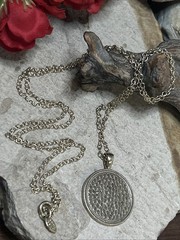 48. Yellow 925 Sterling Anna Beck Dot Disc Pendant Necklace 12.9g, 30″