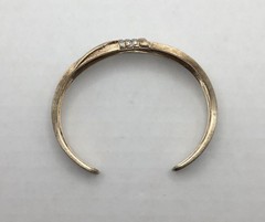 Ross Simons 18K plate over 925 Sterling Cuff bracelet 7″-7.25” – 22.81g