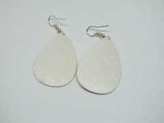 Beautiful French wire Pierced Earrings Silver Tone Multicolo School Vinyl 1 1/2″