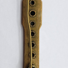 Edwardian Gold Plated with Rhinestones Brooch Bar Pin Circa 1920s