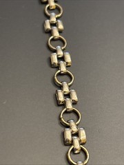 Sterling Silver Segmented Handmade Bracelet 6.3 G