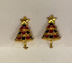LOT OF 7 PAIR CHRISTMAS HOLIDAY EARRINGS – VINTAGE