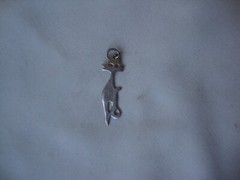 VINTAGE 1970-80s OPENWORK CAT SILHOUETTE STERLING SILVER STAMP 925 PENDANT