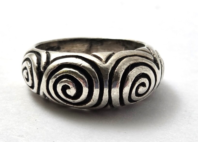 Vintage MCM Ring in Sterling Silver, Vintage Jewelry