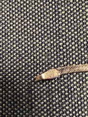Vintage SOLID 14KT Gold Stamped 7″ Bracelet 0.79g Herring Bone New Old Stock