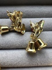 Vintage Designer Christmas Holiday Jewelry Lot Brooch & Earrings MYLU CAROL LEE