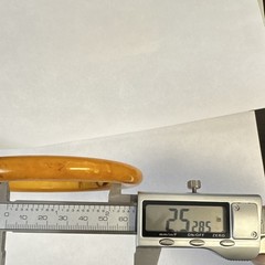 Vintage Bakelite marbled Butterscotch Bangle Bracelet