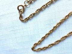 Vintage Gold Tone Chain Necklace 52 Inches. As Pictured -VM67