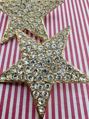 Vintage Tara Star Rhinestone Clip-On Earring Set – 1950s-1970s Collectible Rare